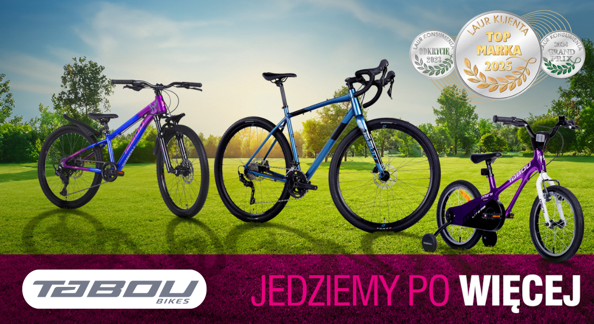 aktualność: 20% zniżki na rowery TABOU! Nowy partner Karty Mundurowej